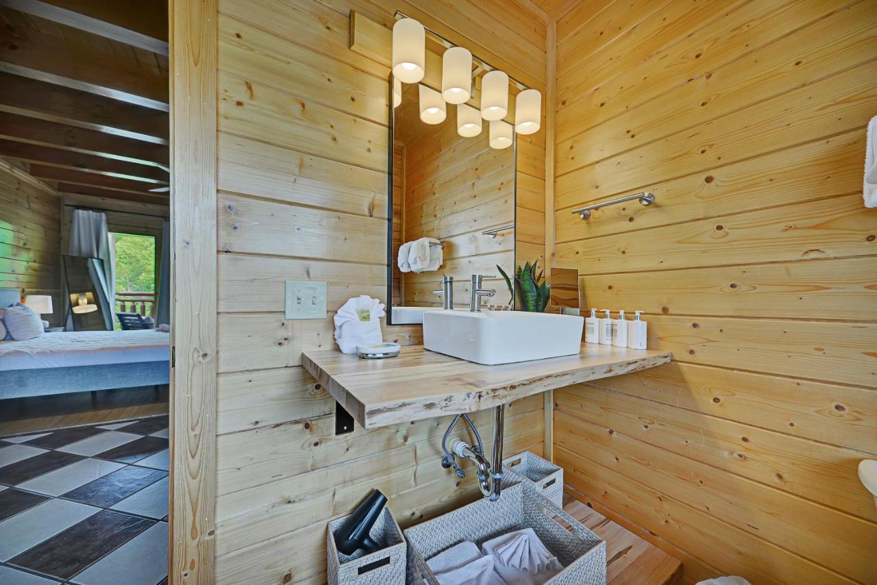 فيلا سيفيرفيلفي Gorgeous Large Mountain View Cabin W Hot Tub, Free Wifi, Games المظهر الخارجي الصورة